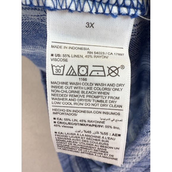 Old Navy Women's Plus Sz 3X High Rise Wide Leg Comfort Linen‎ Blend Pants NWT - Picture 9 of 10